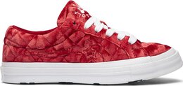 Кроссовки Converse Golf Le Fleur x One Star Quilted Velvet Cherry, красный 165598c | red