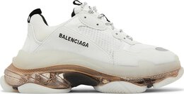 Кроссовки Balenciaga Triple S Sneaker Clear Sole - White Grey, белый 541624 w2gs1 9012 | white