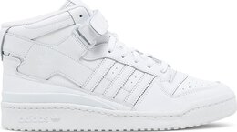 Кроссовки Adidas Forum Mid высокие однотонные, белый fy4975 | white