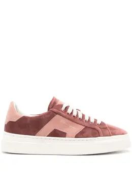 Santoni logo-print suede sneakers 20873345