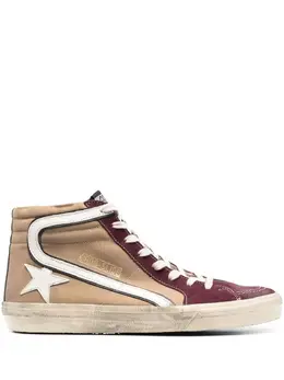Golden Goose Slide logo-patch sneakers 20878413