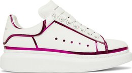Кроссовки Alexander McQueen Wmns Oversized Sneaker White Printers Pink, белый 708750 wicgg 9993 | white