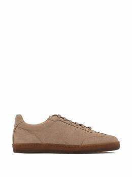 Кожаные кеды Brunello Cucinelli 257157 | бежевый