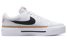 Кеды Nike Court Legacy Lift, белый / черный dm7590-100 | white/hemp/team orange/black