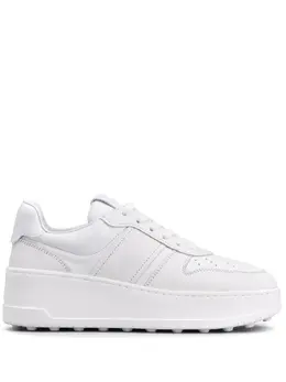 Tod's round-toe leather sneakers 20062263