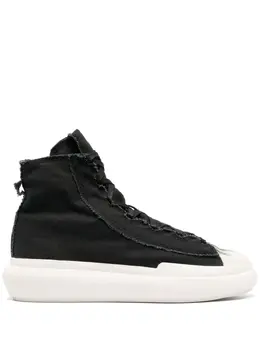 Y-3 Nizza distressed high-top sneakers 20963271