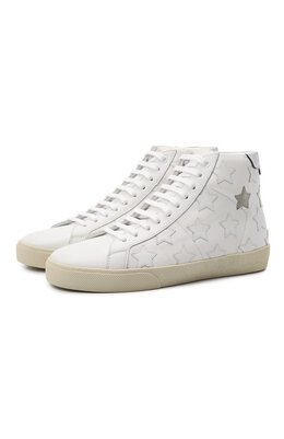 Кожаные кеды SL/06 Saint Laurent 672909/00nd0