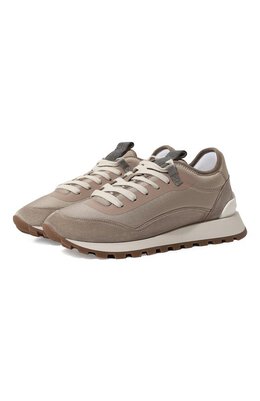 Комбинированные кроссовки Brunello Cucinelli mzsfgbp166