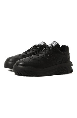 Кожаные кроссовки Greca Odissea Versace 1008124/1a05873