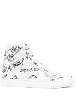 Zadig & Voltaire High Flash high-top leather sneakers 20205210