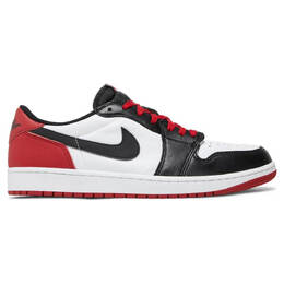 Кроссовки Nike Air Jordan 1 Retro Low OG Black Toe, белый/красный/черный cz0790 106 | white