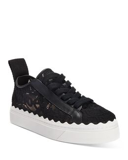 Женские кружевные низкие кеды Lauren Chloé 3236253 | black