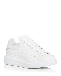 Женские объемные низкие кеды Alexander McQueen 3486991 | white/gold