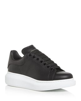 Женские объемные низкие кеды Alexander McQueen 3486991 | black/gold