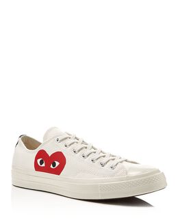 Низкие кеды унисекс Comme des Garçons PLAY x Converse Chuck Taylor на шнуровке, коричневый/бежевый 4288348 | beige