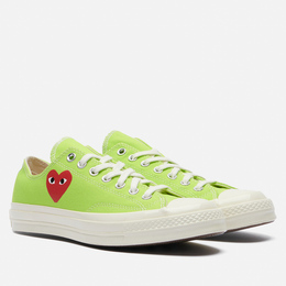 Мужские кеды Converse x Comme des Garcons Play Chuck 70 Low, цвет зелёный, размер 42.5 EU 168302-4056747