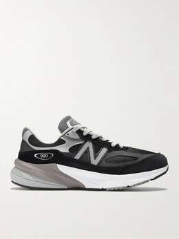 СДЕЛАНО в США Кроссовки 990 V6 из замши и сетки с кожаной отделкой New Balance, черный 28941591746906985 | black
