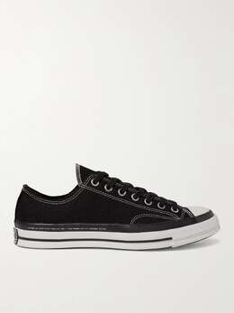 7 Кроссовки Moncler Fragment Converse Chuck 70 Ox Canvas Moncler, черный 29012654082069699 | black