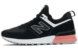 Кроссовки спортивные New Balance 574 General, черный / розовый ms574stk | black/pink