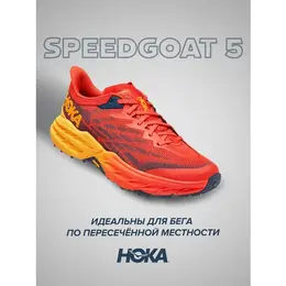 Кроссовки Hoka One One Speedgoat 5, полнота D, размер US11D/UK10.5/EU45 1/3/JPN29, красный 103816442601