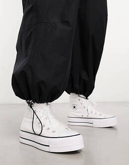 Белые кроссовки на платформе Converse Chuck Taylor Lift Hi 201217519 | white