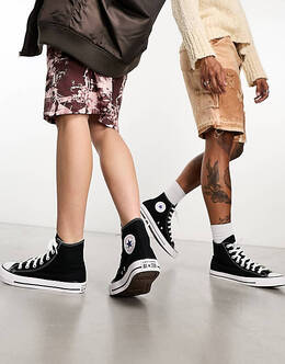 Черные кроссовки унисекс Converse Chuck Taylor All Star Hi Wide Fit 201956708 | black