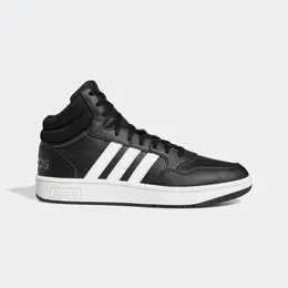 Кеды Adidas Hoops 3.0 Mid, полнота F, размер 9 UK, черный 101978096048