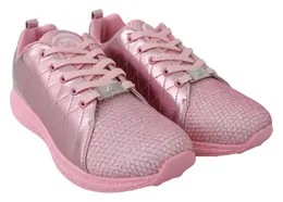 Plein Sport Pink Blush Polyester Runner Gisella Sneakers Shoes - EU36/US6 4059623082722