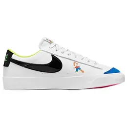 Кеды Nike Blazer Low '77, размер 5Y US (36.5 RU), желтый, красный, бирюзовый, черный, мультиколор, голубой, белый 101947271463