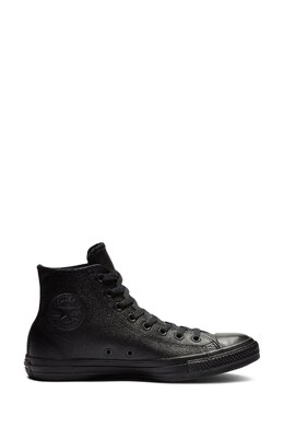 Кожаные спортивные кроссовки с высоким верхом Converse, черный 175-928 | black
