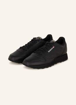 Кроссовки classic leather Reebok, черный 1715745 | schwarz