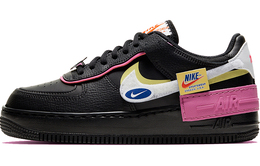 Кроссовки Nike Air Force 1 Low Shadow Removable Patches Black Pink Women's cu4743-001