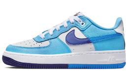 Женские кроссовки для скейтбординга Nike Air Force 1 Low, цвет white/dark royal blue/baltic blue/light photo blue dz2660-100 | 白色/深宝蓝/波罗的海蓝/浅照片蓝