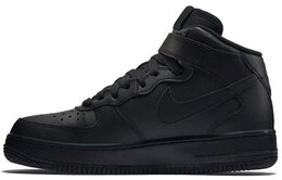 Кроссовки Nike Air Force 1 Mid Black GS 314195-004
