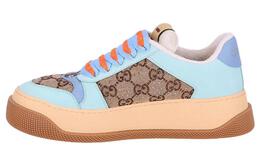 Кроссовки Gucci Screener Skateboarding, голубой/коричневый 757700 fab4c 2562