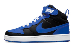 Кроссовки Nike Court Borough Mid 2 черные Game Royal (GS) dm8872-001