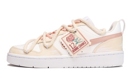 Кроссовки Nike Court Borough Skateboard Shoes Women's Low-Top Beige Pink/White bq5448-100