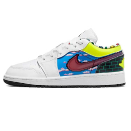 Баскетбольные кроссовки Air 1 Vintage женские с низким верхом фиолетовый/розовый Jordan dm8969-114(team4-女款果冻派对) | light purple