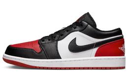 Jordan Кроссовки 1 Low Bred Toe 2.0 553558-161 | black red