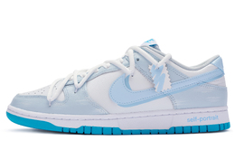 Nike Кроссовки для скейтбординга Dunk Low Top, мужские, сине-белые dv0831-001(team80-男款自画像)