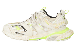 Белые флуо-желтые кроссовки Balenciaga Worn Out Out 542023w1gc39070