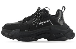 Кроссовки Balenciaga All Over Logo Triple S Black Women's 524039w2fa11090