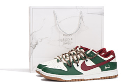 Мужские кроссовки для скейтбординга Nike Dunk Low, зеленый fb7160-161 | 绿色