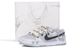 Мужские кроссовки для скейтбординга Nike Dunk Low, серый dj6188-003 | 灰色