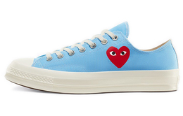 Кроссовки CDG PLAY x Converse Chuck Taylor All-Star 70 Ox Comme des Garcons Play Bright Blue 168303c