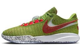 Мужские баскетбольные кроссовки Nike Lebron 20 EP "Рождественские" зеленые fj4956-300