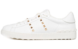 Белые мужские низкие кеды Valentino Rockstud Untitled sy2s0931bhs0bo