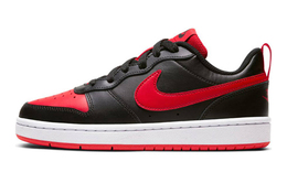 Кроссовки Nike Court Borough Low 2 черные университетские красные (GS) bq5448-007