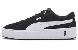 Кроссовки Puma Smash Platform V2 Suede 'Black White' Women's 373037-04