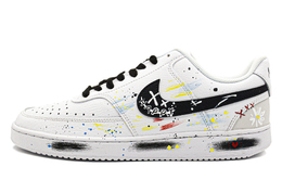 Nike Кроссовки для скейтбординга Court Vision Low, мужские, белые, черные dh2987-101(team28-男款无意识涂鸦) | multicolor graffiti
